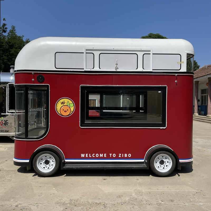 Insalate di frutta Bevande Caffè Latte Tè Birra Gelato Mobile Birra Ritiratore Autobus Camione Carrello