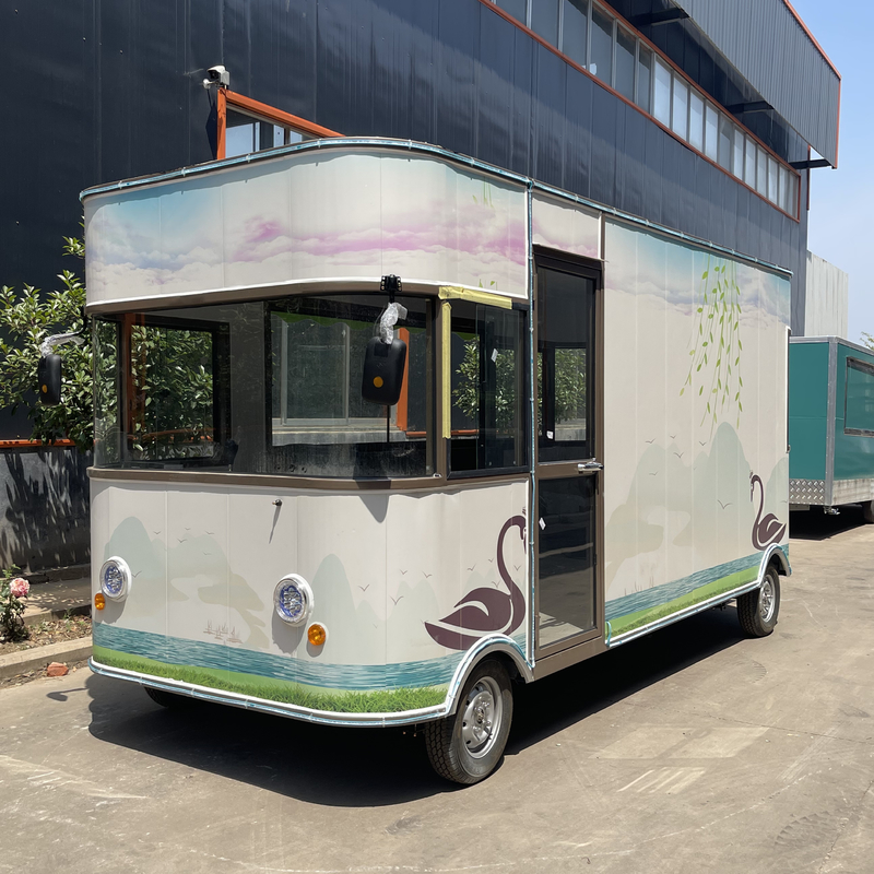 Elettromobile Commodity Retail Fiori Piante Bonsai Shop Truck Trailer per cantine