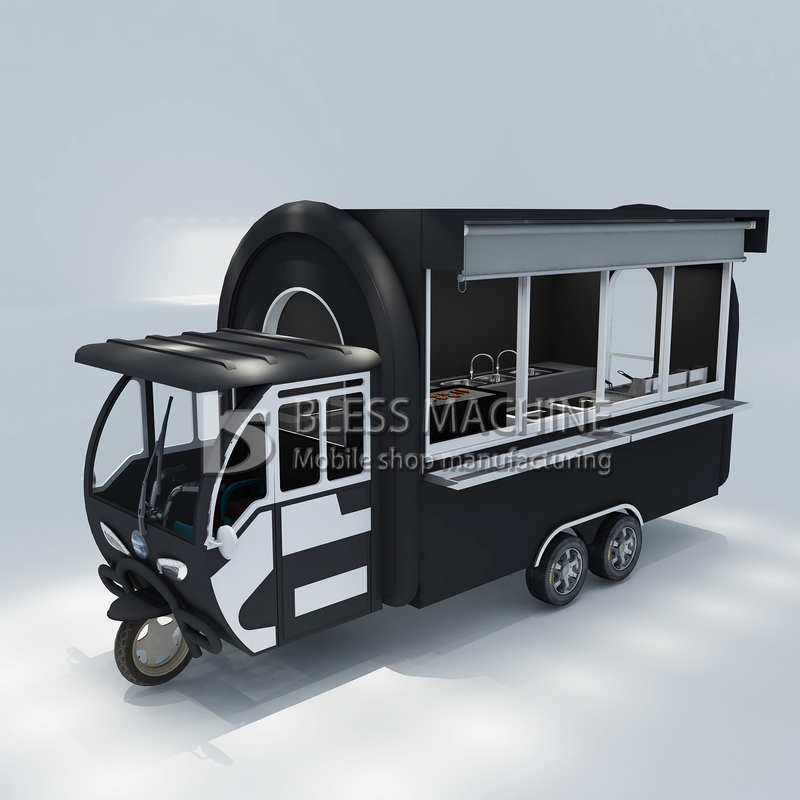 Customized 1.5KW-4.5kw Tre ruote scooter elettrico carrello per il cibo Tuk Tuk mobile cucina triciclo
