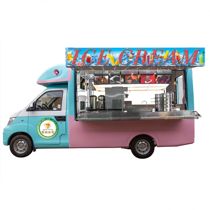 Piccolo carrello della pizza per hot dog con design personalizzato e macchinari a 40 km/h