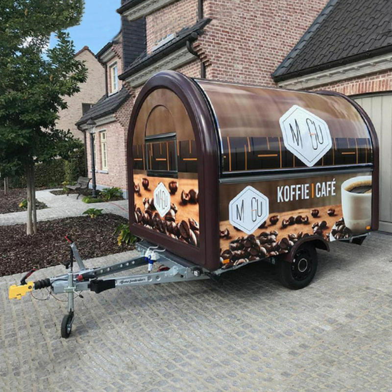 Mobile Caffè Latte Tè Fast Food Snack Cartoncino Trailer per prodotti lattiero-caseari A prezzi accessibili