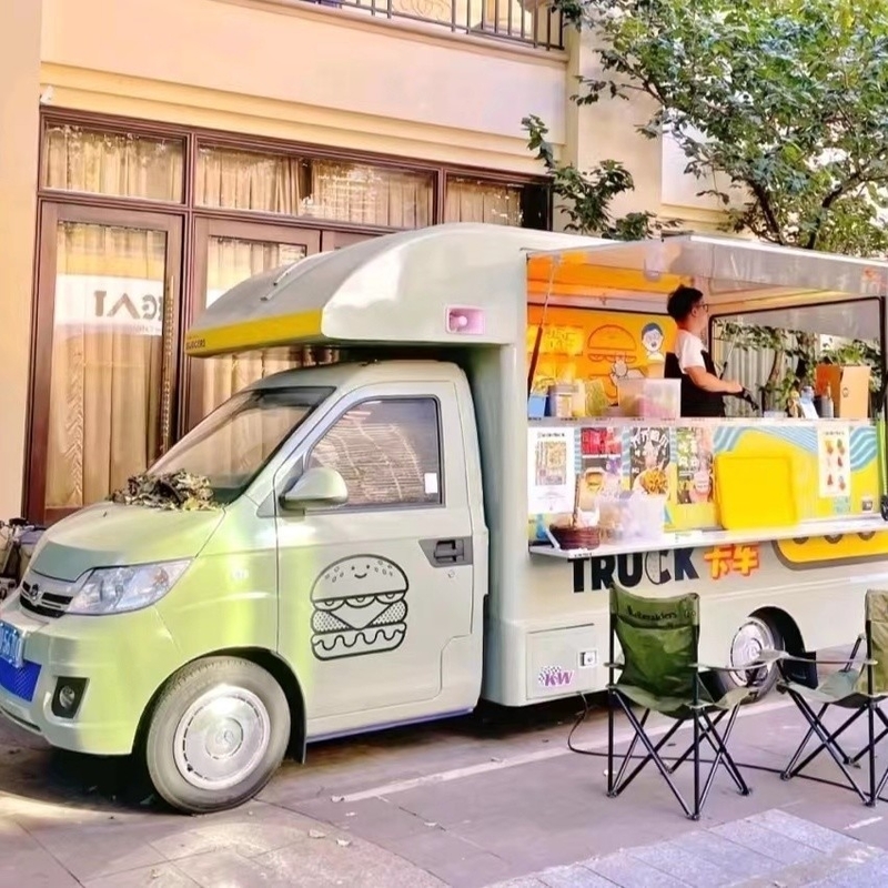 Camionetti di cibo Camionetti di bevande Camionetti mobili all'aperto Fast food trailer per cellulari personalizzati