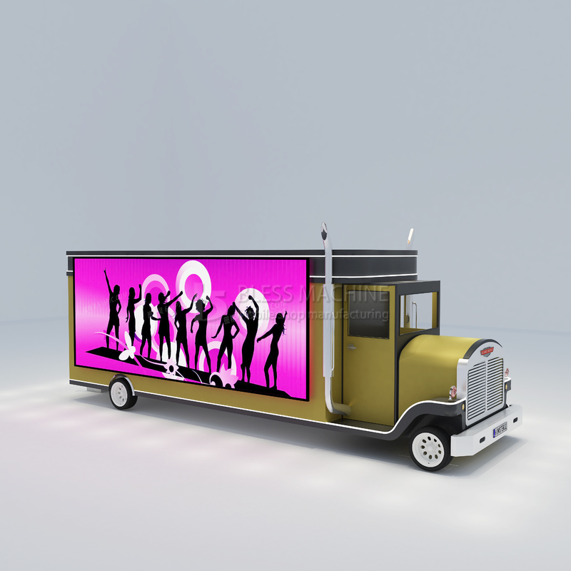 2022 Electric Mobile T-show Abbigliamento Make Up Modellazione Van Truck Relè per Outlet