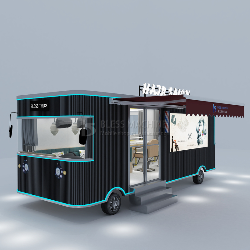 2022 Fino a quando non sarà disponibile un furgone elettrico mobile per i saloni di taglio dei capelli.