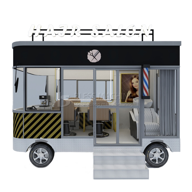 3.0kw Electric Mobile Haircut Salon Barber Shop Style Design Perm Van Truck Car