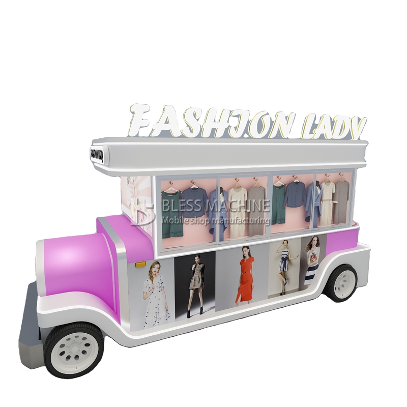 Lunghezza personalizzata 1500kg Mobile abbigliamento da donna abbigliamento furgone carrello rimorchio per outlet