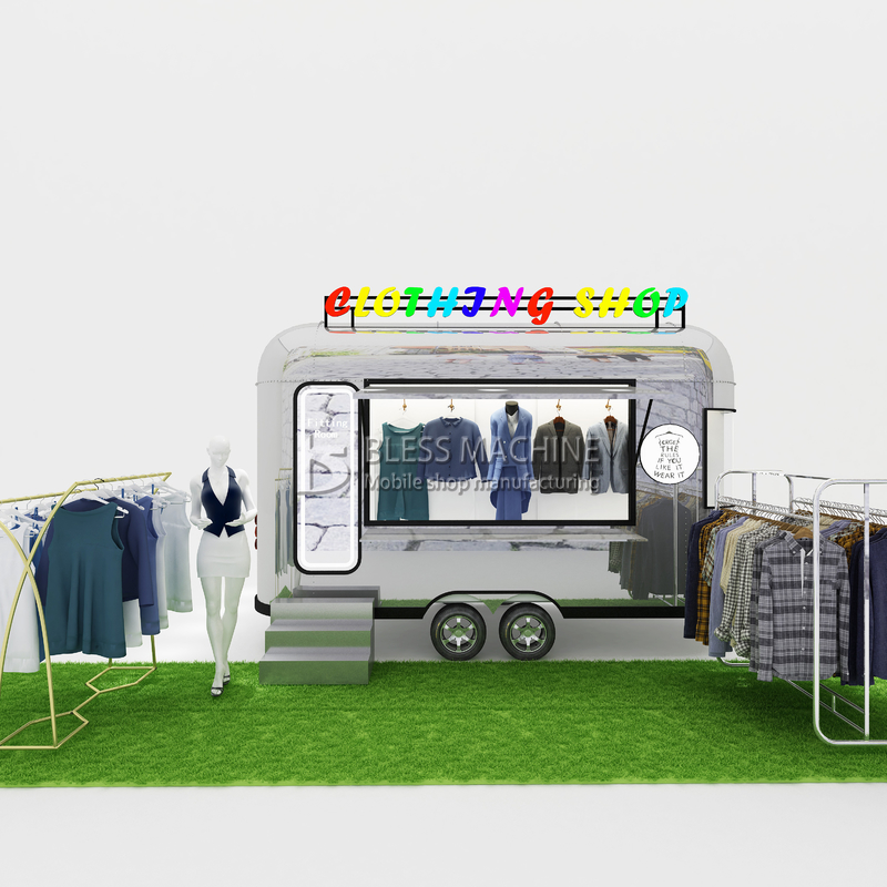 1000 kg negozio di abbigliamento elettrico mobile furgone per abbigliamento maschile donna e bambino