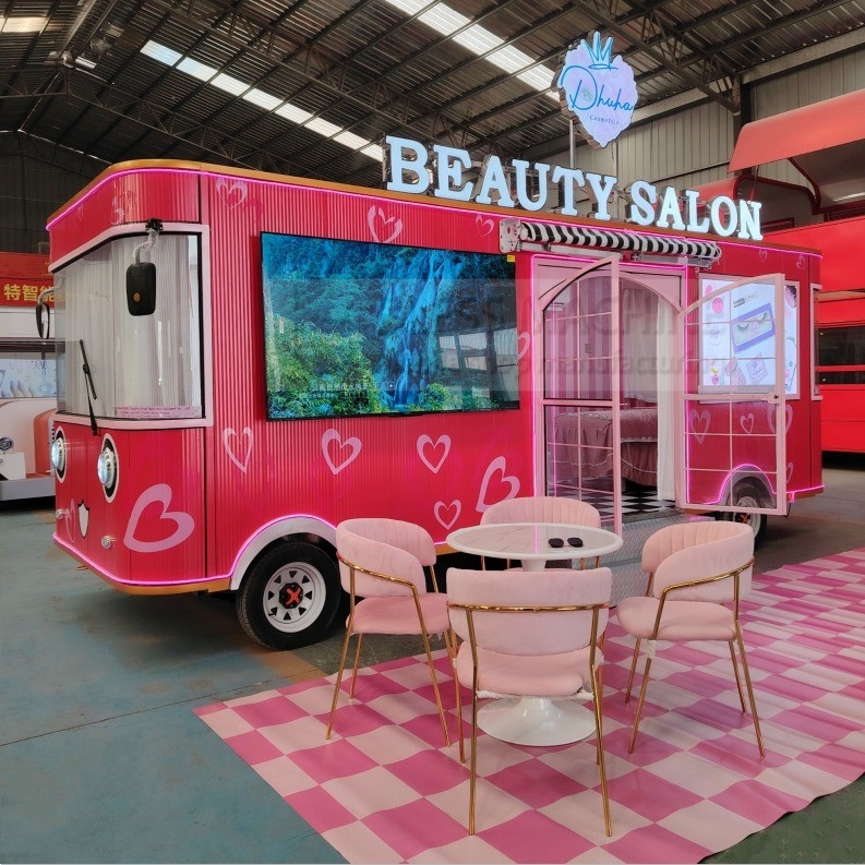 40 chilometri all'ora camion di salone mobile alimentato da batterie per servizi di make-up e spa