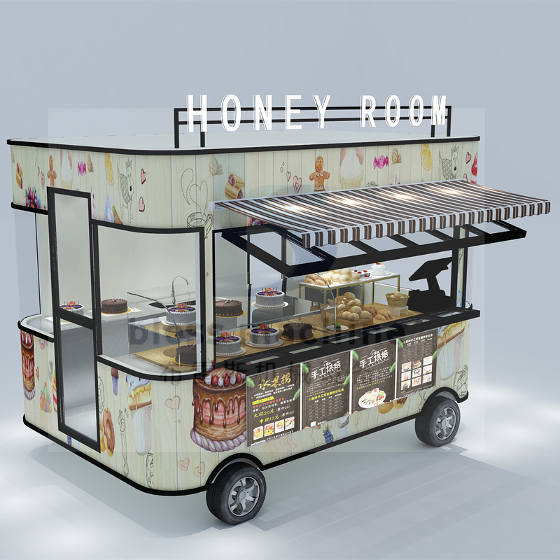 2022 Style camion da forno elettrico per torte e biscotti di compleanno 4 ruote stradali 1000kg