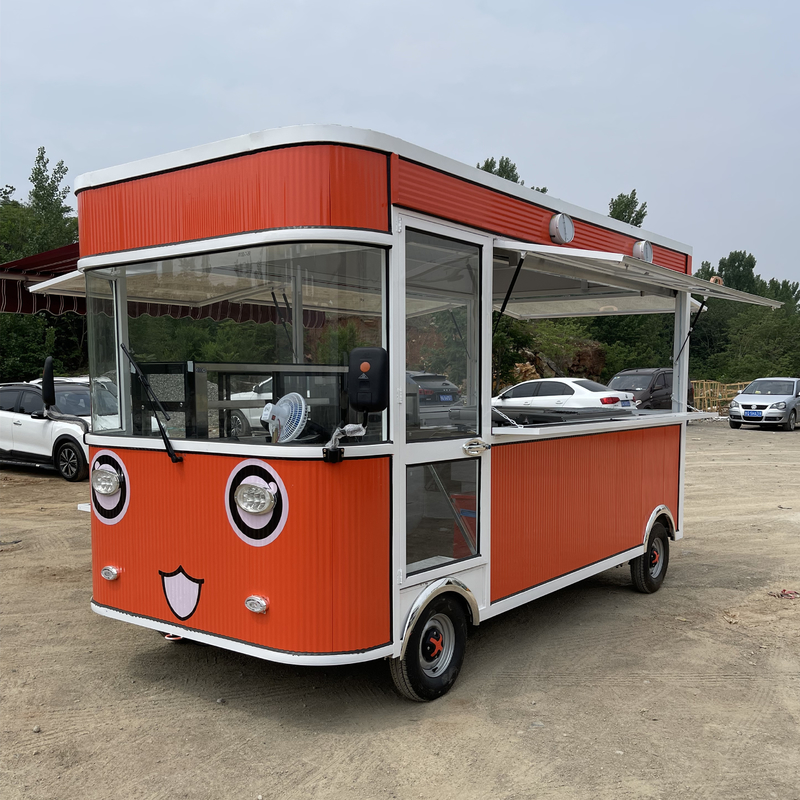 Electric Mobile Bridecake Torta di compleanno Dessert Pasticceria Hamburger Sandwich Hot Dog Camion Camper